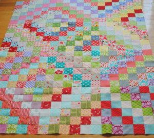 Finished Scrappy Trip Along Blocks - Clover & Violet