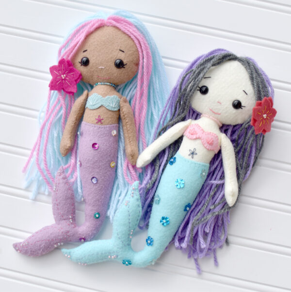 My Felt Doll :: Mermaids - Clover & Violet