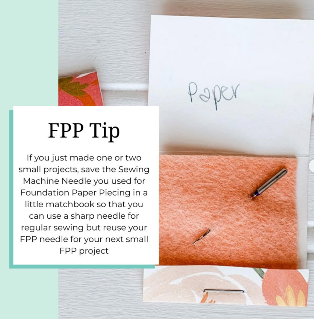 Tip for Storing FPP needles in a Matchbook Needle Case